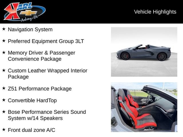 2024 Chevrolet Corvette Stingray 3LT