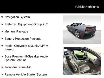 2014 Chevrolet Corvette Stingray 2LT