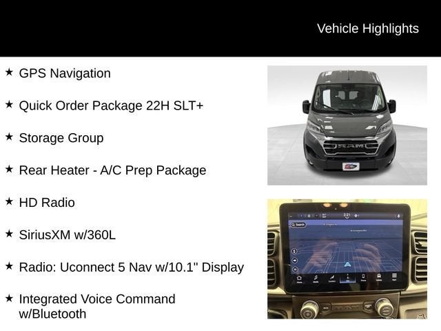2025 RAM ProMaster Cargo Van SLT+