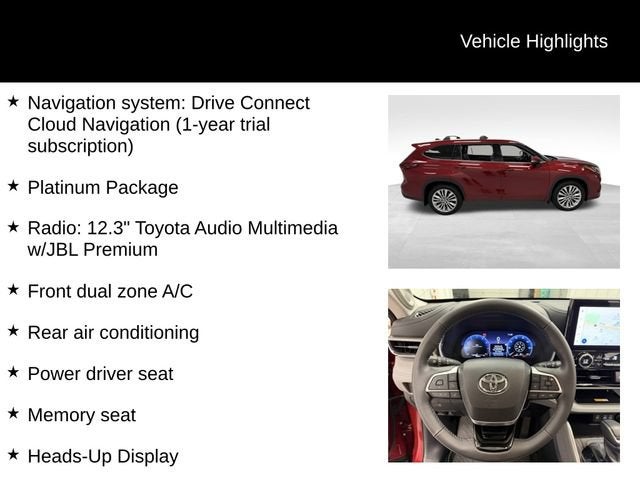 2024 Toyota Highlander Platinum