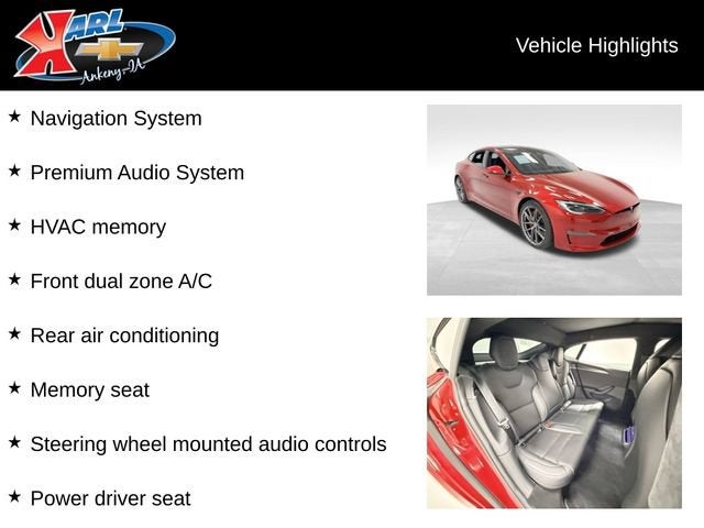 2023 Tesla Model S Plaid Tri Motor All-Wheel Drive