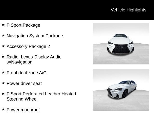 2017 Lexus IS IS 300