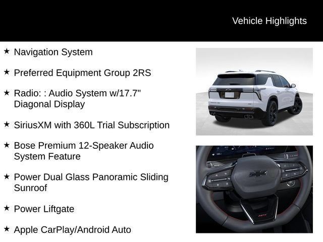 2026 Chevrolet Traverse RS