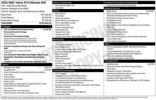 2026 GMC Yukon AT4 Ultimate