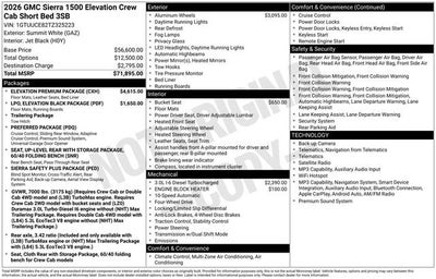 2026 GMC Sierra 1500 Elevation