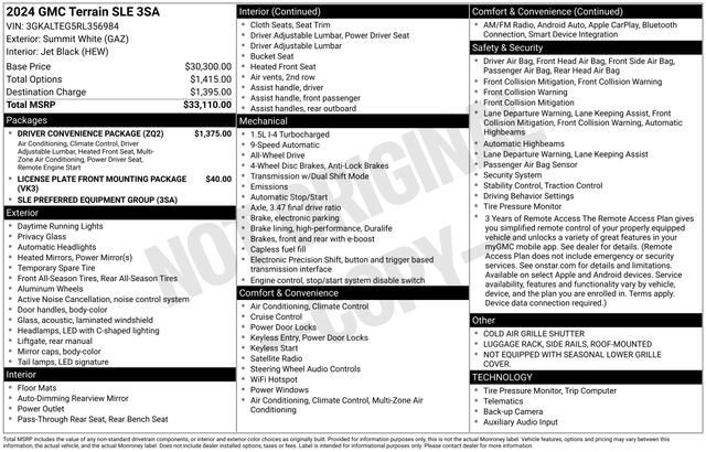 2024 GMC Terrain SLE