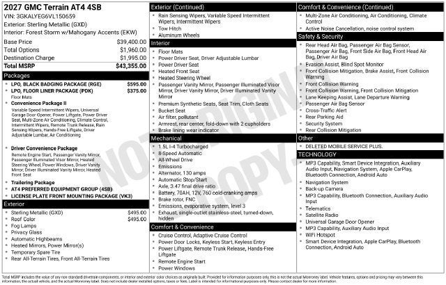 2027 GMC Terrain AT4