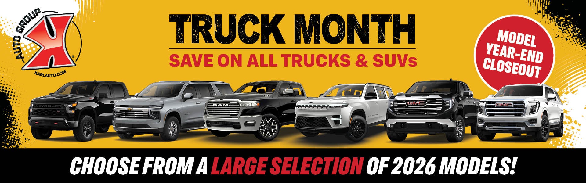It's Truck Month at Karl Auto Group IA
