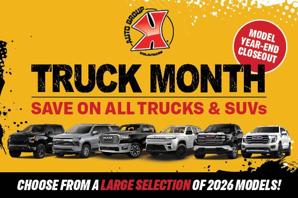 It's Truck Month at Karl Auto Group IA